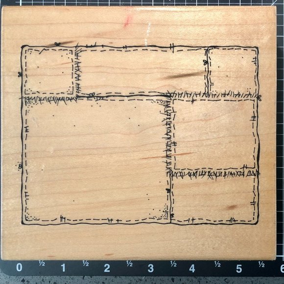 JRL Designs rubber stamp - Quilt Sampler - Picture 1 of 2